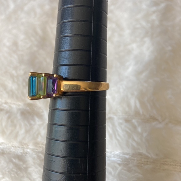 Multi gemstone 14k ring - Picture 7 of 8